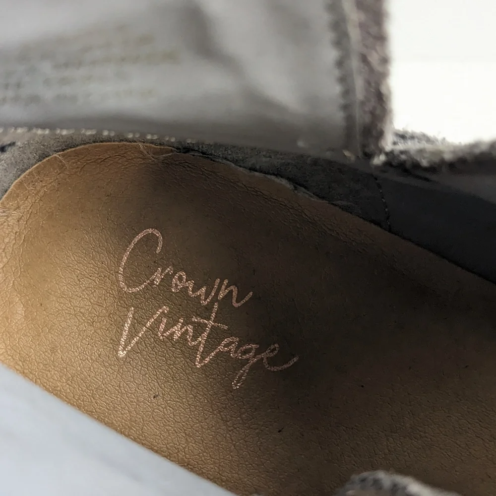 Crown vintage suede booties